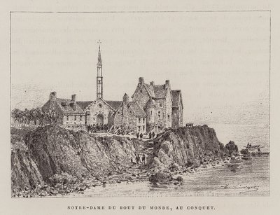 Notre-Dame Du Bout Du Monde, Au Conquet (grabado) de Hubert Clerget