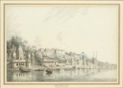 Benarés en el río Ganges de Hubert Cornish