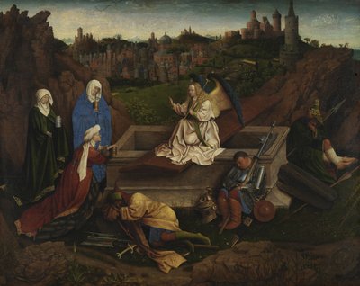 Las Tres Marías en el Sepulcro, c. 1440 de Hubert Eyck