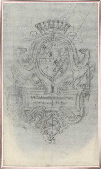 Escudo de Armas con Dos Águilas de Hubert Francois Gravelot