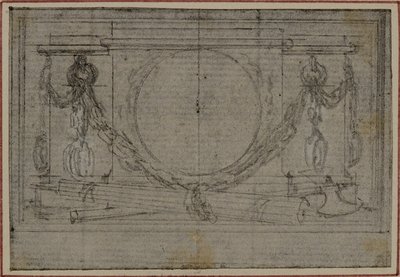 Estudio para la viñeta En Tête de Tácito "Tiberio, o los seis primeros libros de los Anales", Libro II de Hubert Francois Gravelot