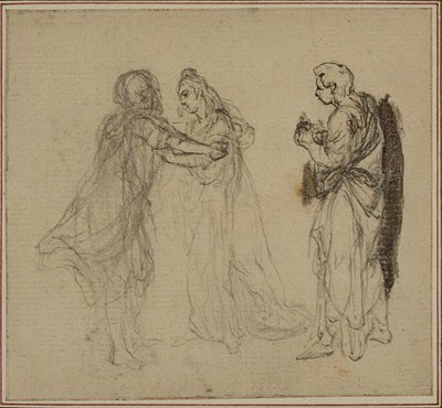 Estudio para "La Pharsale" de Lucain, Canto II de Hubert Francois Gravelot