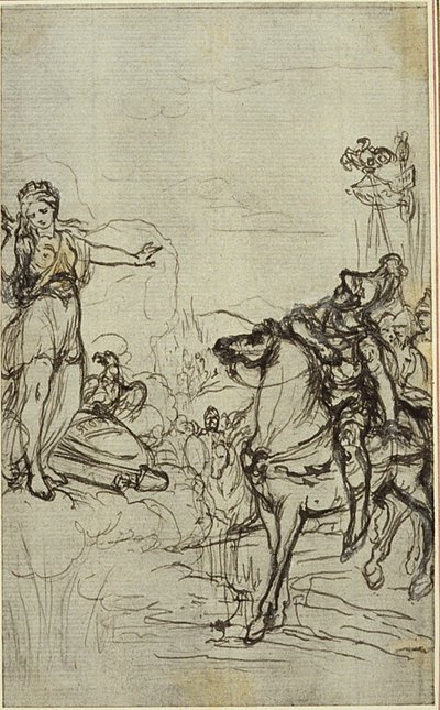 Estudio para "La Pharsale" de Lucain, Canto I de Hubert Francois Gravelot