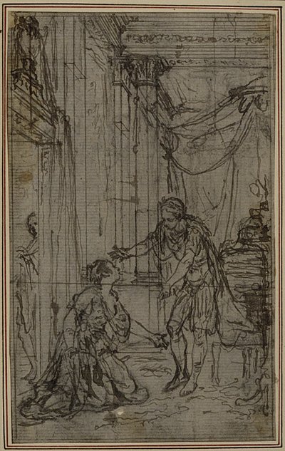 Estudio para "La Pharsale" de Lucain, Canto X de Hubert Francois Gravelot