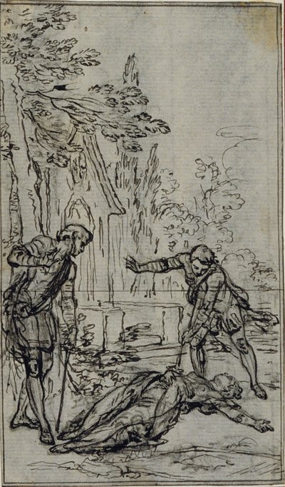 Estudio para la viñeta de "La Pucelle d
