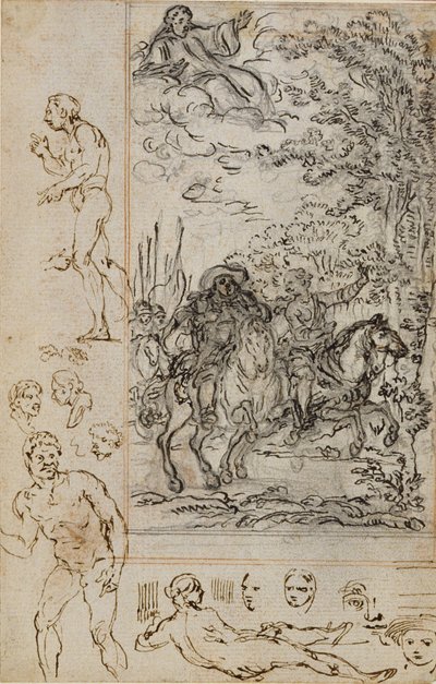 Estudio para la viñeta de "La Pucelle d