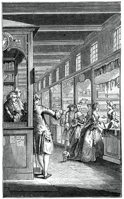 Las Galerías del Palacio de Hubert Francois Gravelot