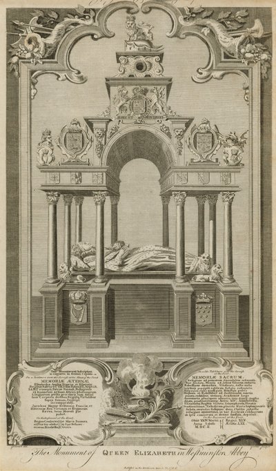 El monumento de la Reina Isabel de Hubert Francois Gravelot