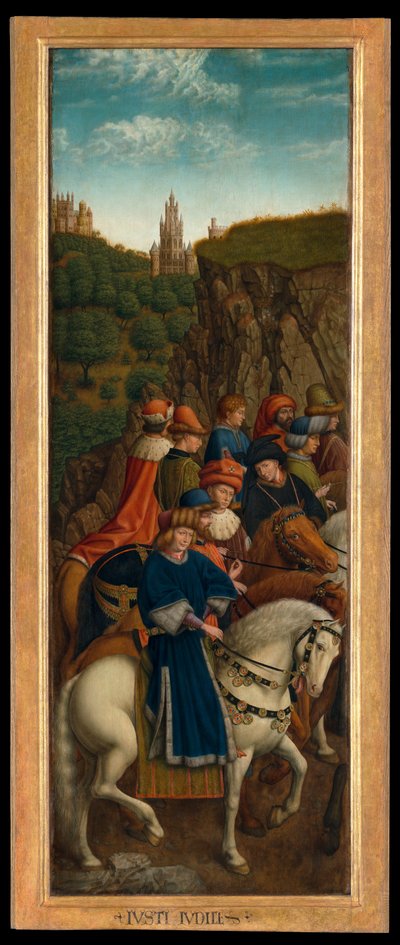 Los Jueces Justos, panel inferior izquierdo del Retablo de Gante de Hubert & Jan van (1390 1441) (after) Eyck