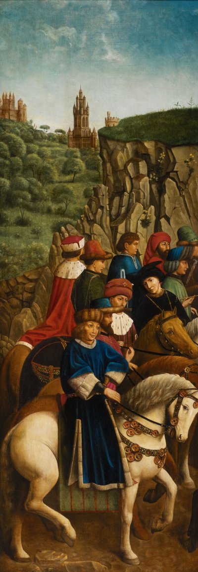 Los Jueces Justos, panel inferior izquierdo del Retablo de Gante de Hubert & Jan van (1390 1441) (after) Eyck