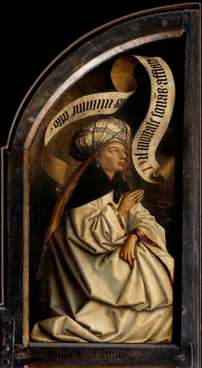 Sibila eritrea, del exterior del ala izquierda del Retablo de Gante de Hubert & Jan van (1390 1441) Eyck