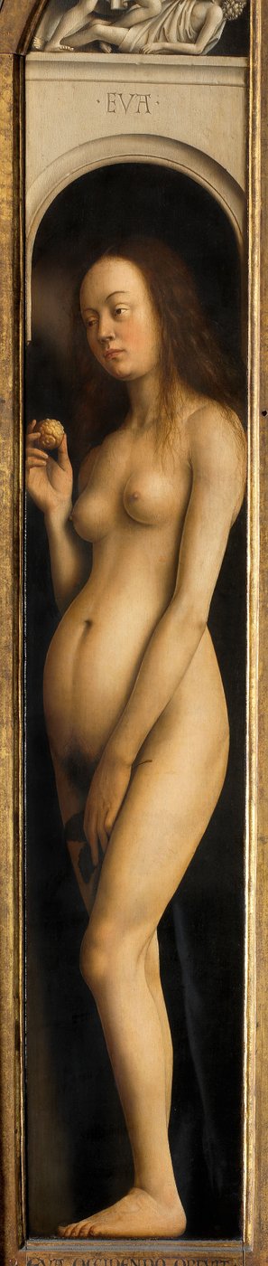 Eva, detalle del ala derecha del Retablo de Gante de Hubert & Jan van (1390 1441) Eyck