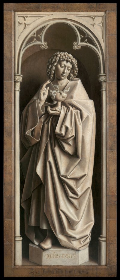 San Juan Evangelista, del exterior del ala derecha del Retablo de Gante de Hubert & Jan van (1390 1441) Eyck