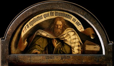 El profeta Miqueas, del exterior del ala derecha del Retablo de Gante de Hubert & Jan van (1390 1441) Eyck