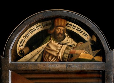 El profeta Zacarías, del exterior del ala izquierda del Retablo de Gante de Hubert & Jan van (1390 1441) Eyck