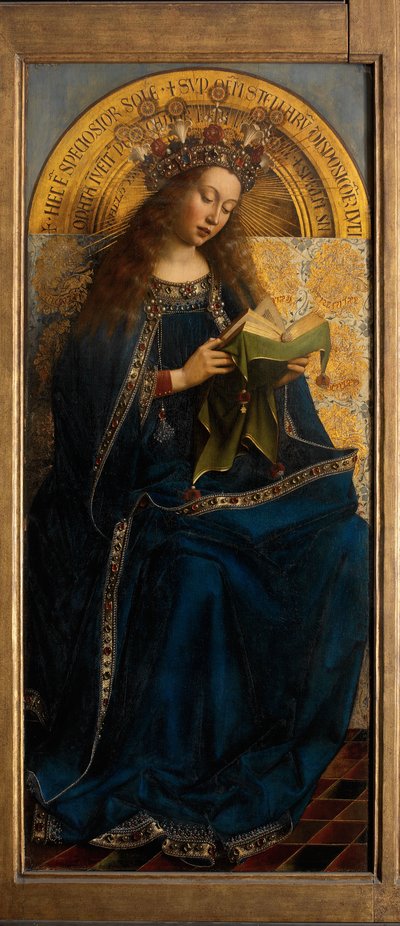 La Virgen María, del Retablo de Gante de Hubert & Jan van (1390 1441) Eyck