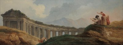 Una Columnata en Ruinas de Hubert Robert