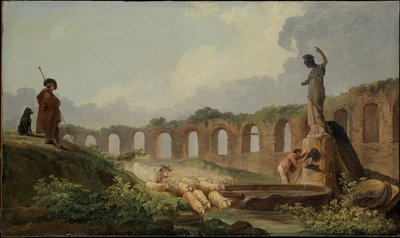 Acueducto en ruinas de Hubert Robert