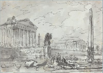 Fantasía en un antiguo Campidoglio de Hubert Robert