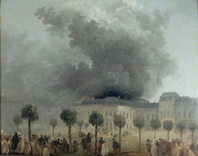 Incendio en la Ópera del Palais-Royal, 8 de junio de 1781 de Hubert Robert