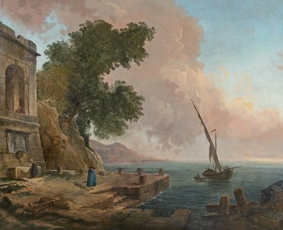 Francés: Embarcadère méditerranéen de Hubert Robert