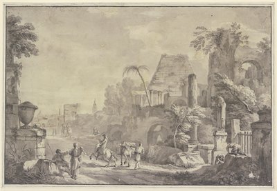 Paisaje heroico de Hubert Robert