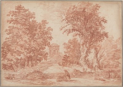 Parque italiano con un tempietto de Hubert Robert