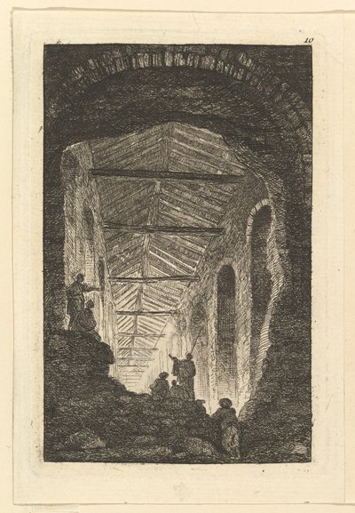 La galería antigua de Hubert Robert