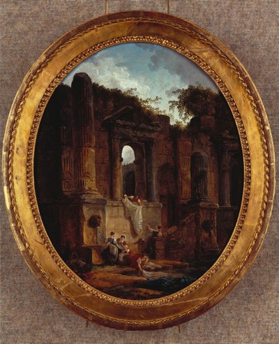 Paisaje con ruinas de Hubert Robert