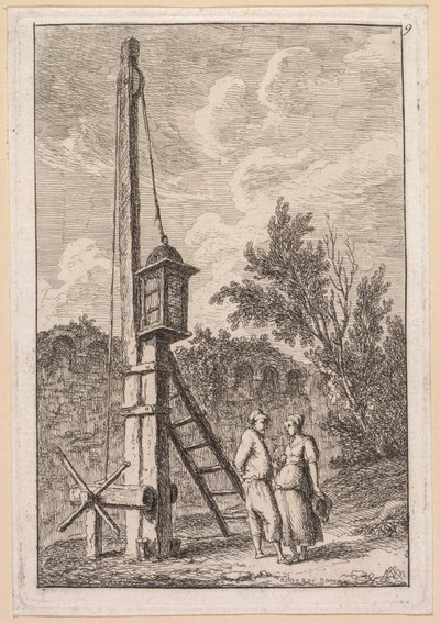 Las veladas de Roma: El poste de Hubert Robert