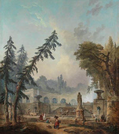 Paisaje de parque de Hubert Robert