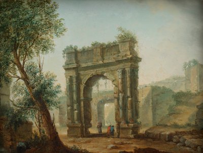 paisaje de ruinas de Hubert Robert