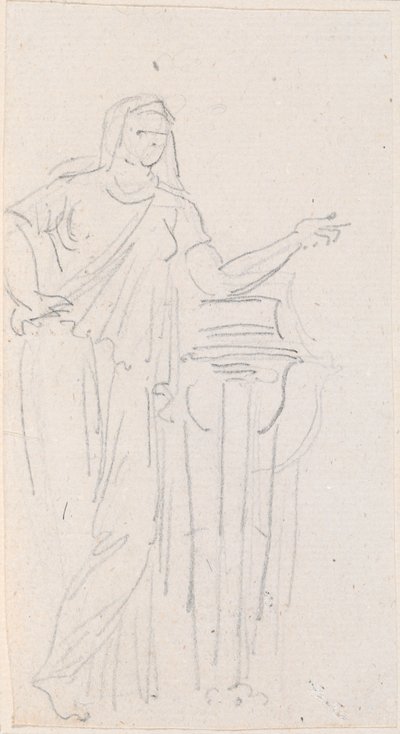 Estatua de una Virgen Vestal de Hubert Robert
