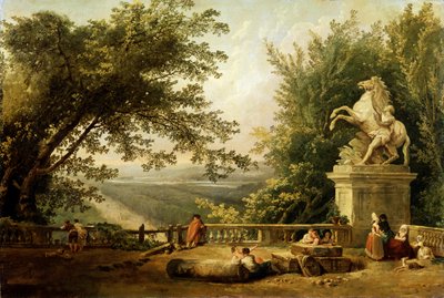 Ruina de terraza en un parque, c1780 de Hubert Robert