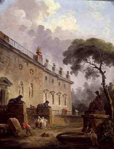 Terraza de la Villa Madama de Hubert Robert