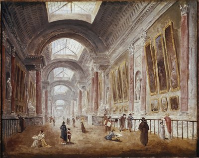 La Gran Galería del Louvre de Hubert Robert