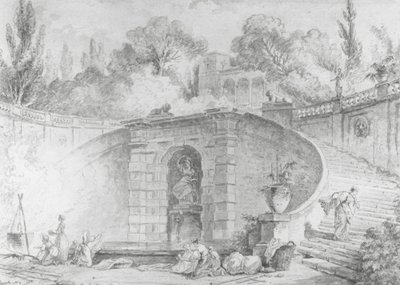 La gran escalera, 1761-1765 de Hubert Robert