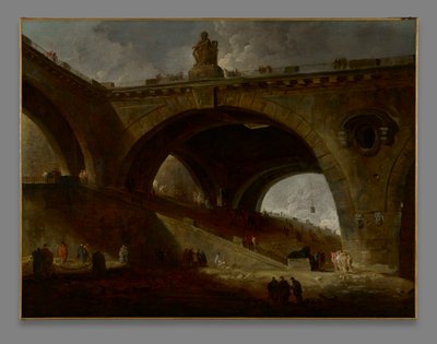 el puente viejo de Hubert Robert