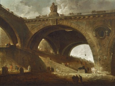 El Puente Viejo de Hubert Robert