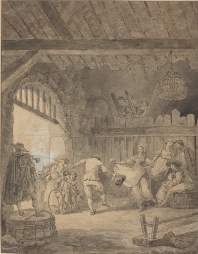 La danza campesina de Hubert Robert
