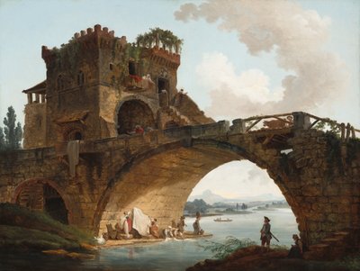 El Ponte Salario, c. 1775 de Hubert Robert