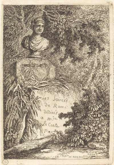 El busto retrato de Hubert Robert