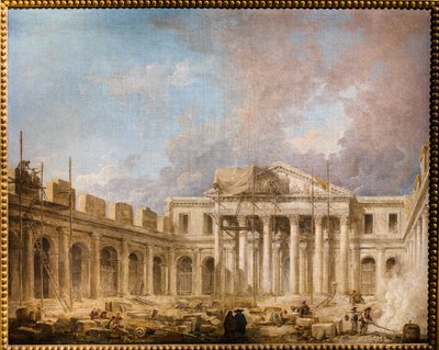 La Escuela de Cirugía en construcción de Hubert Robert