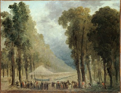 El banquete de los soldados de Hubert Robert