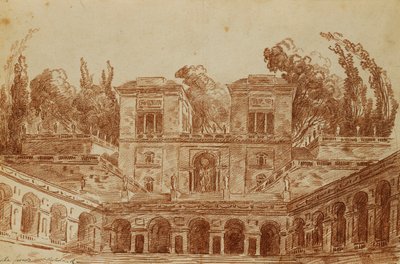 La Villa Farnese, Roma de Hubert Robert
