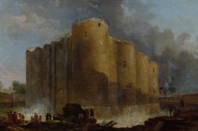 La demolición de la Bastilla, 14 de julio de 1789 de Hubert Robert