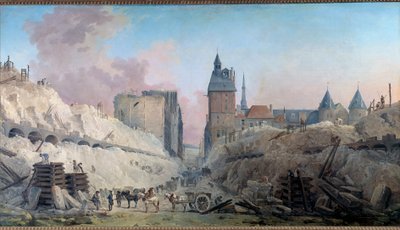 La demolición de las casas del Pont au Change en 1788 de Hubert Robert
