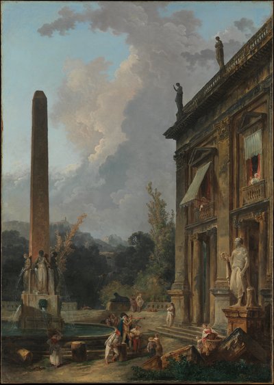 Trovadores errantes de Hubert Robert