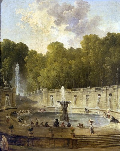 Lavanderas en un parque de Hubert Robert