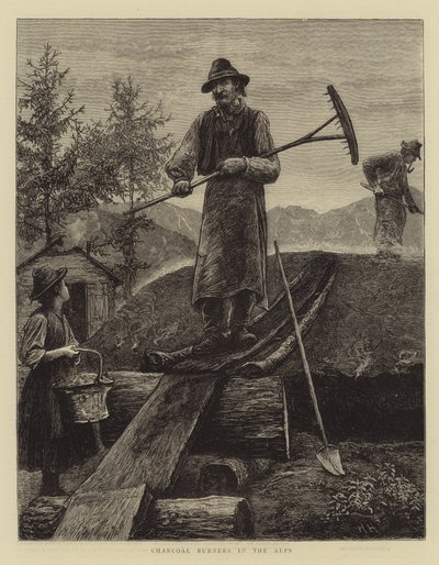 Carboneros en los Alpes de Hubert von Herkomer